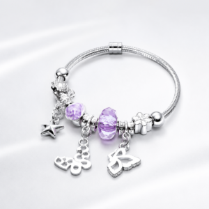 Pulsera de pandora violeta