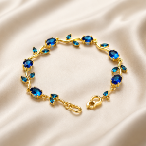 Pulsera zirconia azul